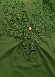 Long Sleeved Lace Patchwork Top