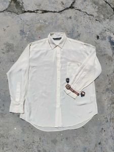 ZARA SILK SHIRT/TOP