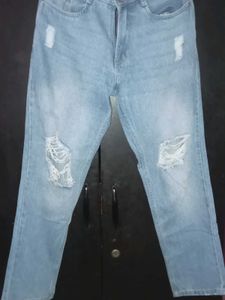 Ripped Light Wash Jeans