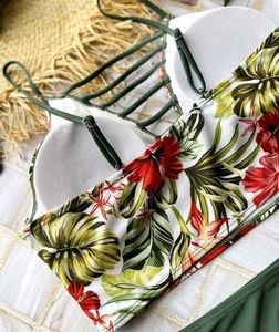 Floral Print Bikini Top