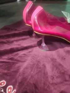 Pink Butterfly Heels