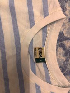 Striped White &amp; Blue T-Shirt