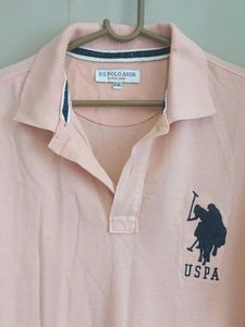 USPA Peach Polo T-Shirt