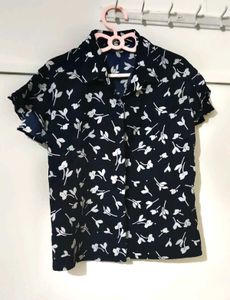 Floral Print Short Sleeve Shirt