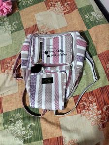 Striped Backpack