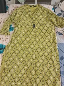 Stylish Green Printed Kurta