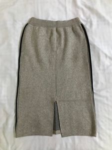 Soft Woolen Skirt in Dark Beige Waist 28-32