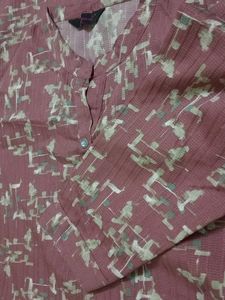 Collar Neck Popcorn Kurti Small Size