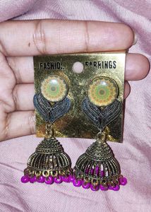 Boho Jhumka Earrings