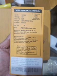 Wipro Garnet 9W WiFi Smart LED Bulb with Music Syn