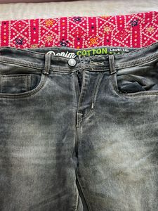 Benetton Gray Wash Slim Fit Jeans