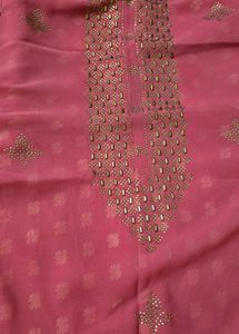 Pink Mirror Work gown.