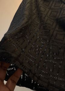 Black Sheer Top