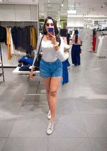 Sexy Light-Blue Denim Shorts 💙  Size 30–32