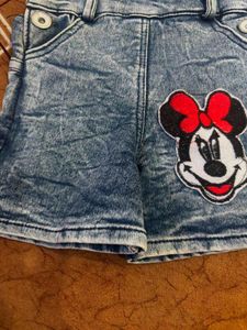 Mini Mouse Denim Dress For Babygirl