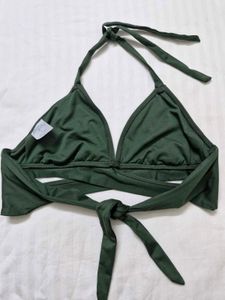 Green Bikini Top M