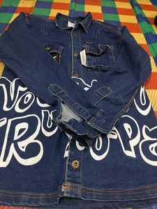 Graphic Denim Jacket