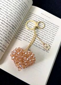 Handmade Crystal Heart Keychain 💛✨
