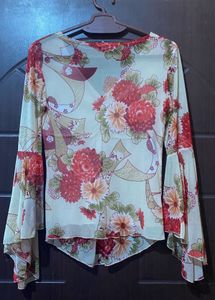 Floral Mesh Y2k Top