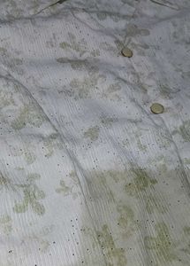 Floral Print Button-Down Top