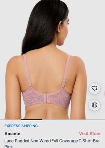 Amante non wired Lace padded T shirt bra
