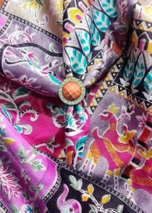 GREEN &amp; PEACH STONE RING 💍