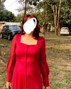 Kdrama Inspired Red Dress
