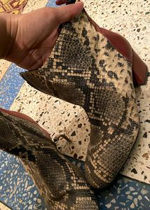 Snake Print Boots