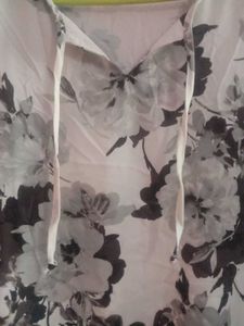 White floral pattern top