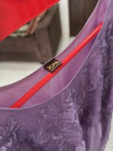 Afghani Silk Elegant Purple Tunic Set