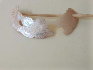 vintage comboFloral Hair Stick from elephant teeth