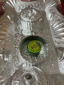 Silver Plated Pooja Thali Set