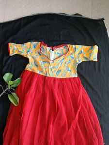 Vintage Bird Print Dress