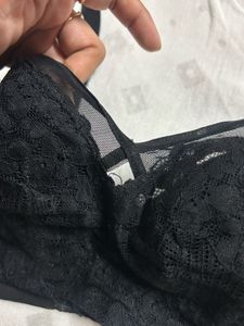 Elegant Black Lace Bra