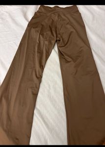 Brown Flared Yoga Pants