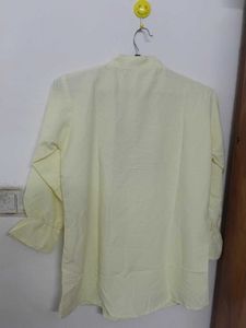 Embellished Light Yellow Kurta