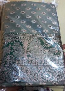 Elegant Mint Green  Saree
