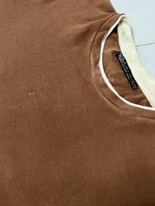 Brown Ringer T-Shirt