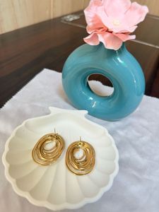 SALE 18K Gold Plated Spiral Earings