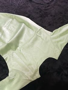 Shiny Silk Dress With Pant and Dupptta