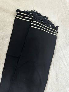 Boho Embroidered Black Kurta Set with Dupatta