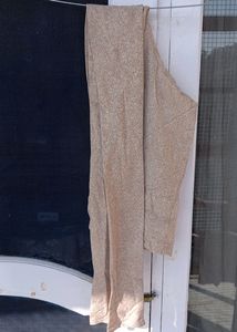 Stitched Beige Chudidaar Suit Set