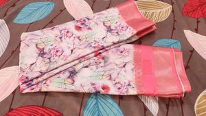 Flower Print Saree