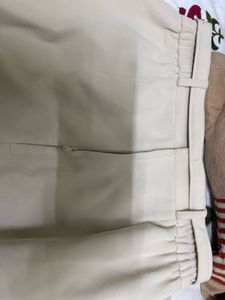 Beige Belted Skirt