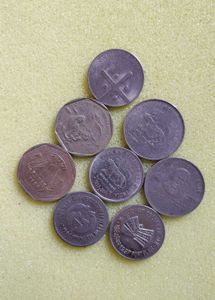 Vintage Indian Coin Collection 8 Pcs Set.