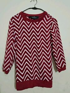 Chevron Print Top