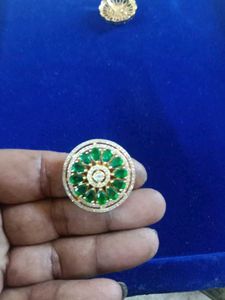 Green AD Stone Ring