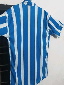 Striped Blue &amp; White Shirt