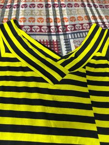 Striped Black &amp; Yellow Dress