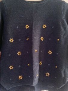 Cozy Blue Knit Sweater